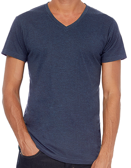 V-Neck Triblend T-Shirt heather navy
