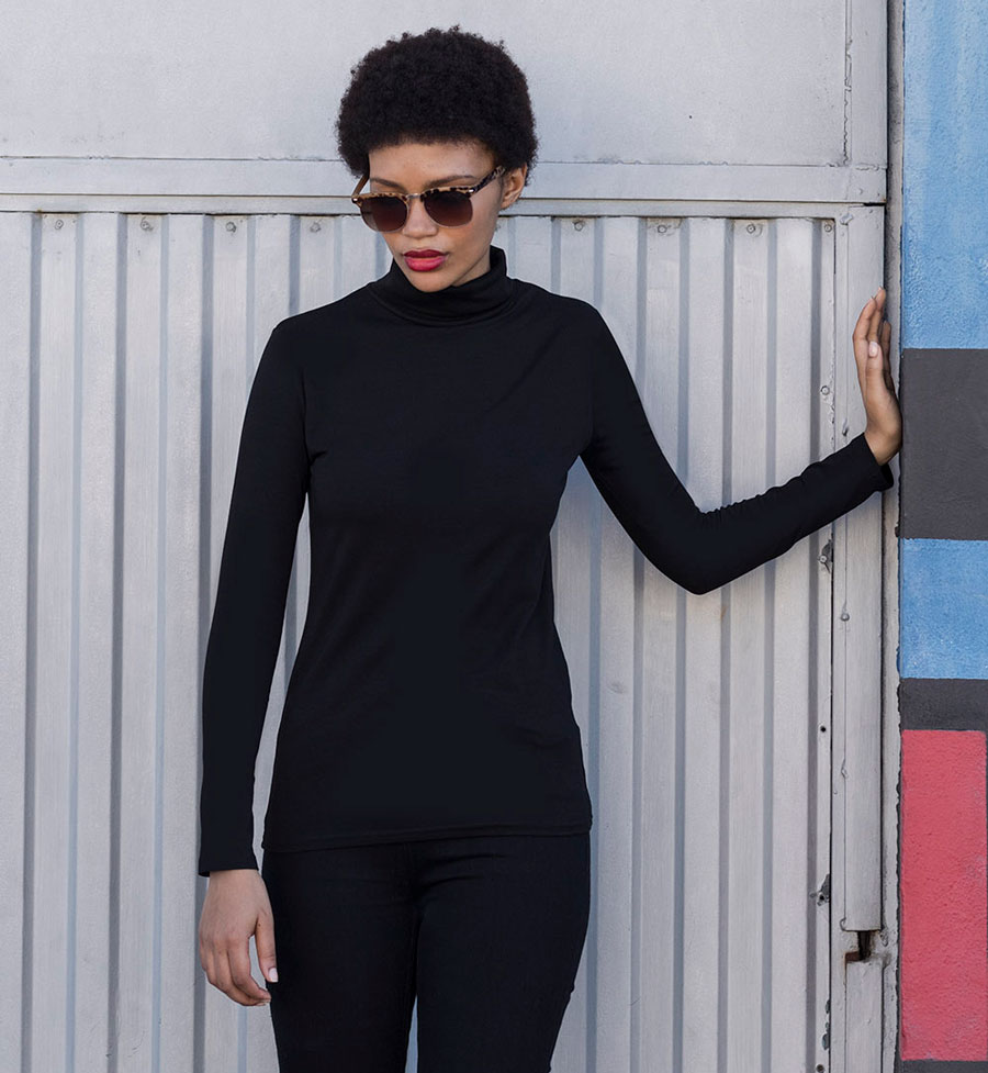 Women´s Feel Good Roll Neck Top Skinnifit SF125