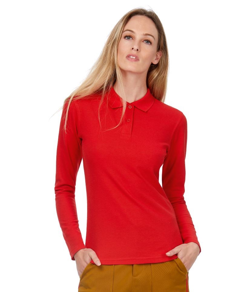 B&C Long Sleeve Polo ID.001 / Women