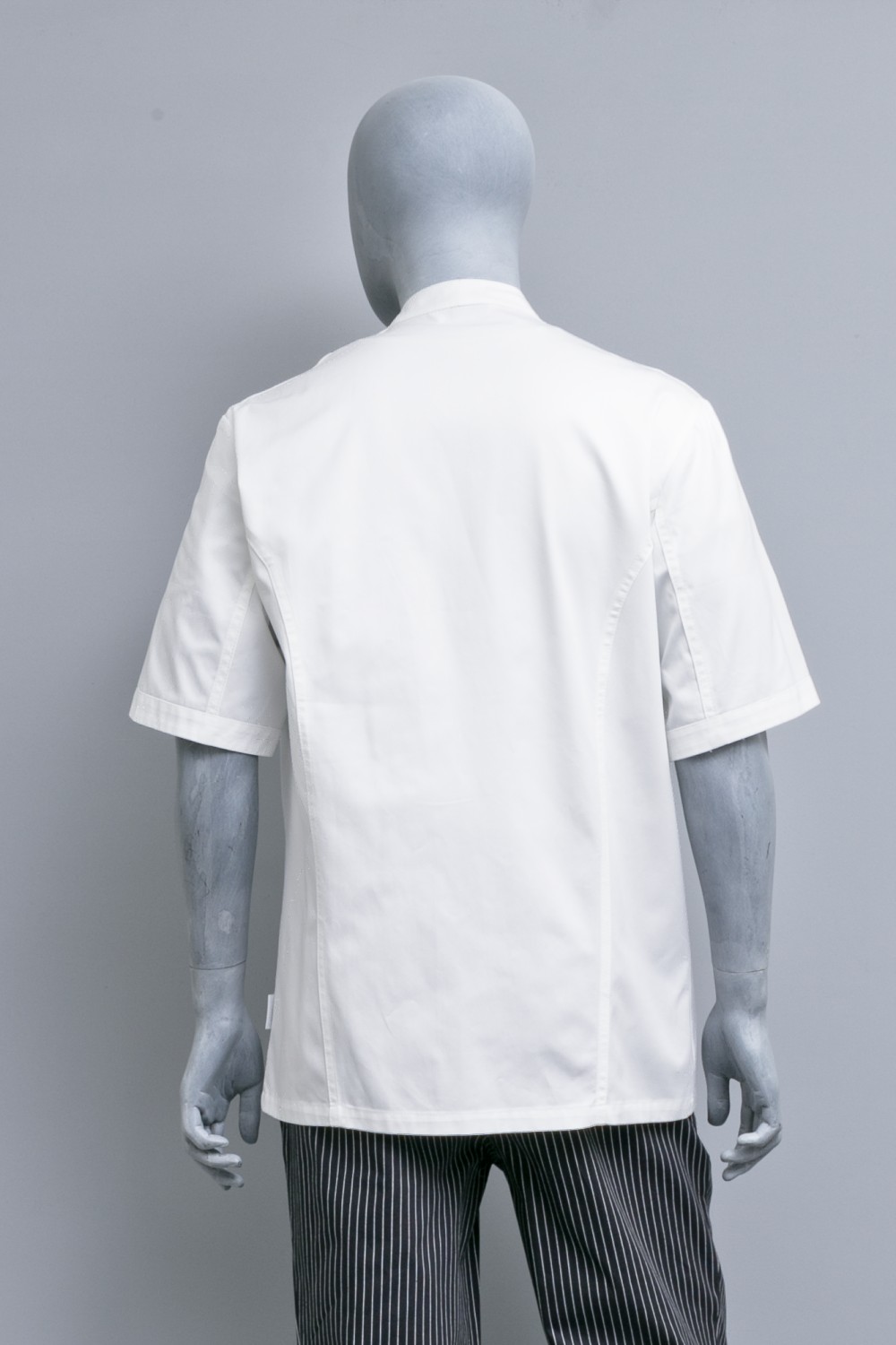 Kochjacke Unisex Kurzarm weiss