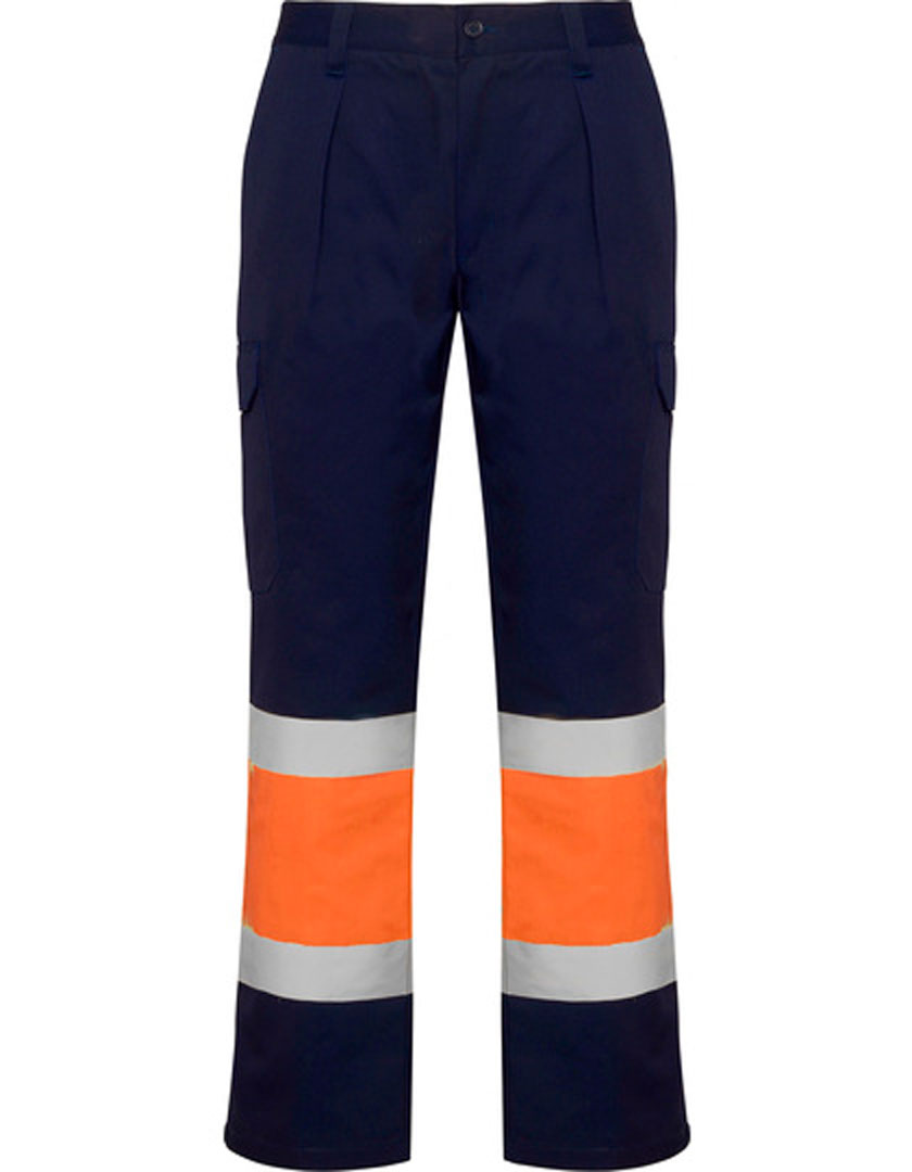 navy/ fluor orange