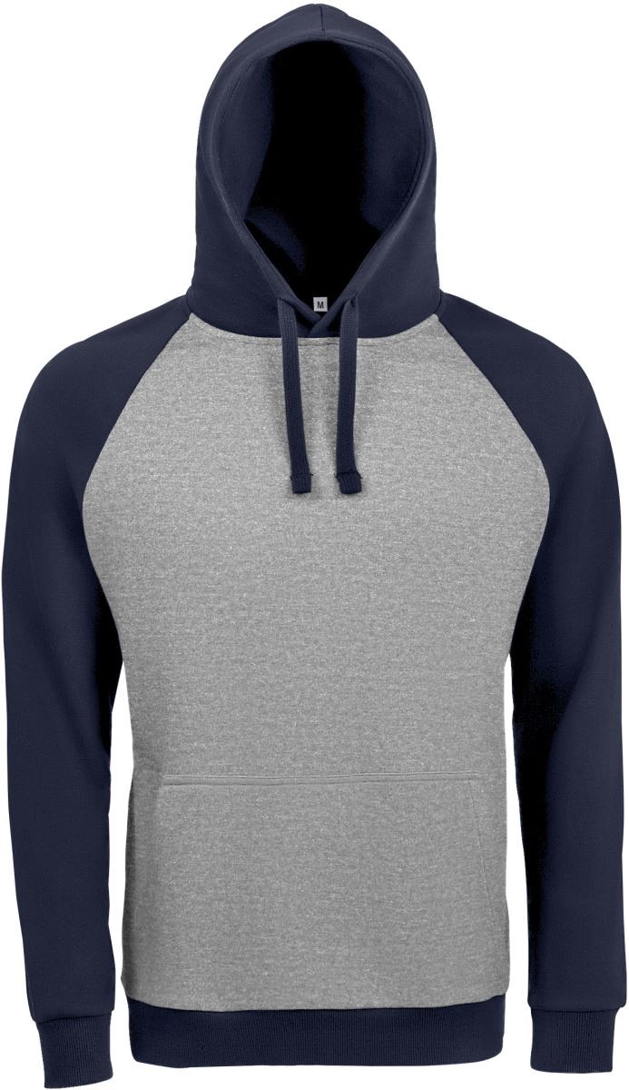 grey melange/ french navy