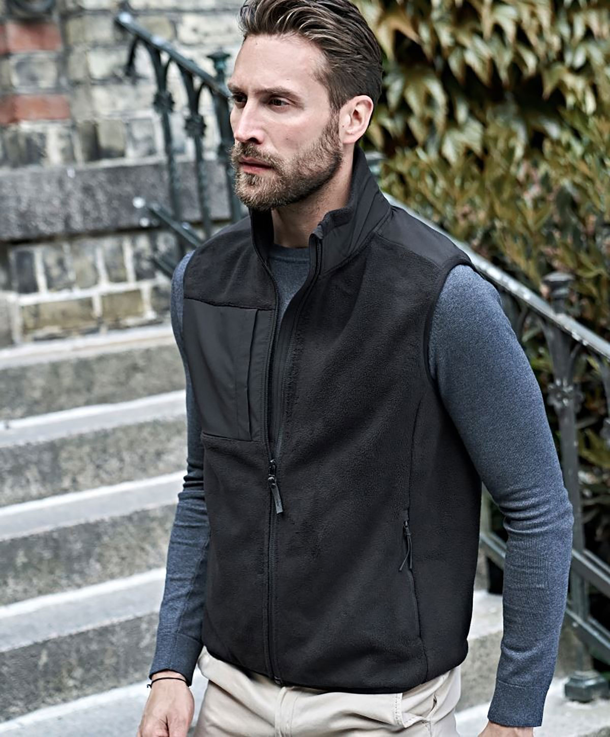 Herren Fleece Bodywarmer Mountain Tee Jays 9122