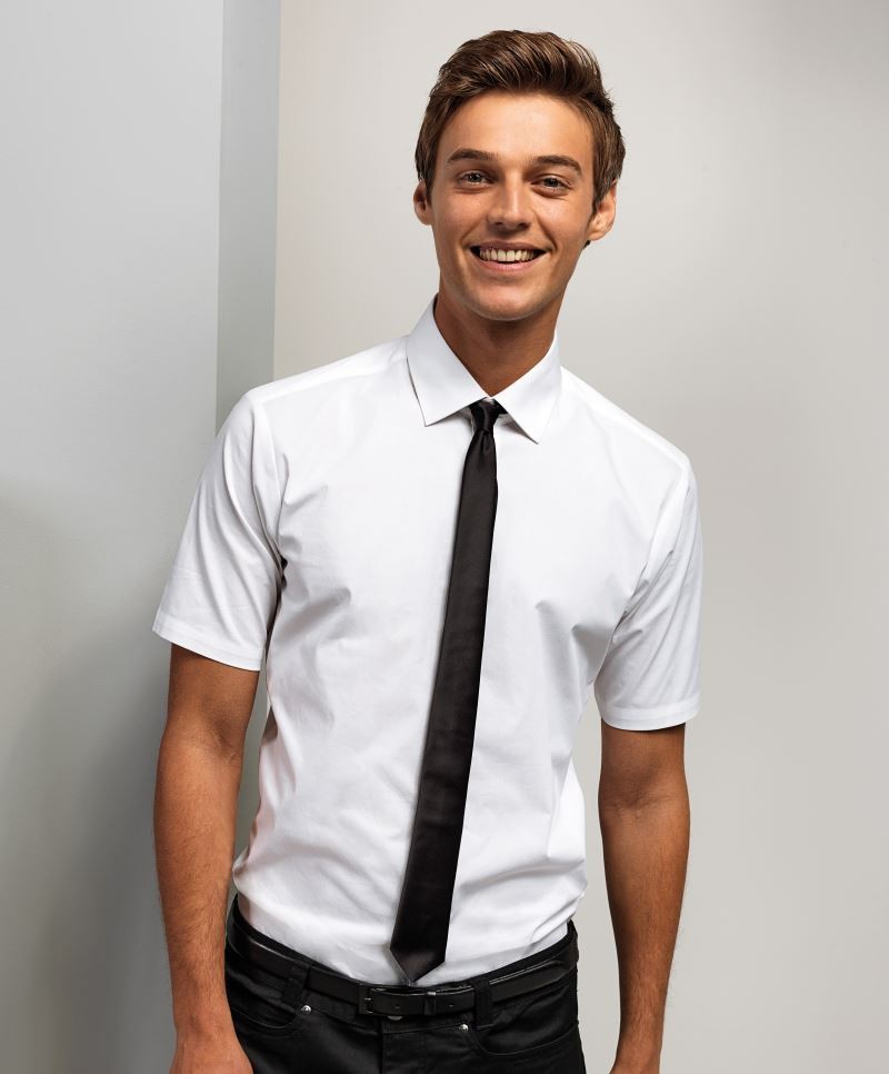 Popline Stretch Shirt shortsleeve Premier PR246