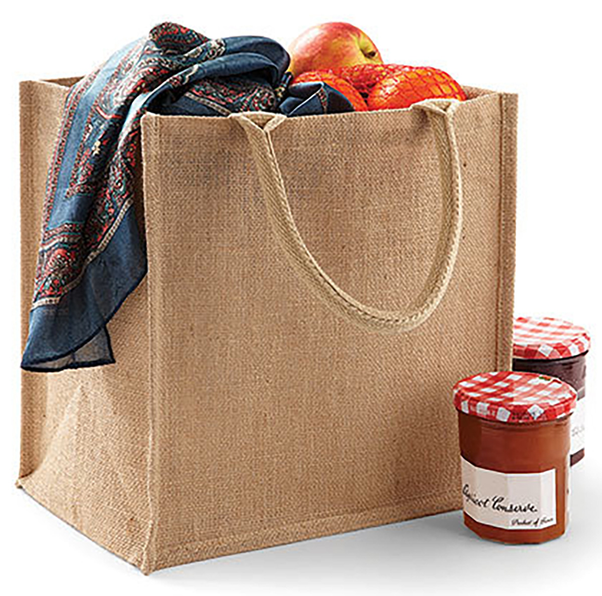 Jute Midi Shopper W413 / 30 x 30 x 19 cm