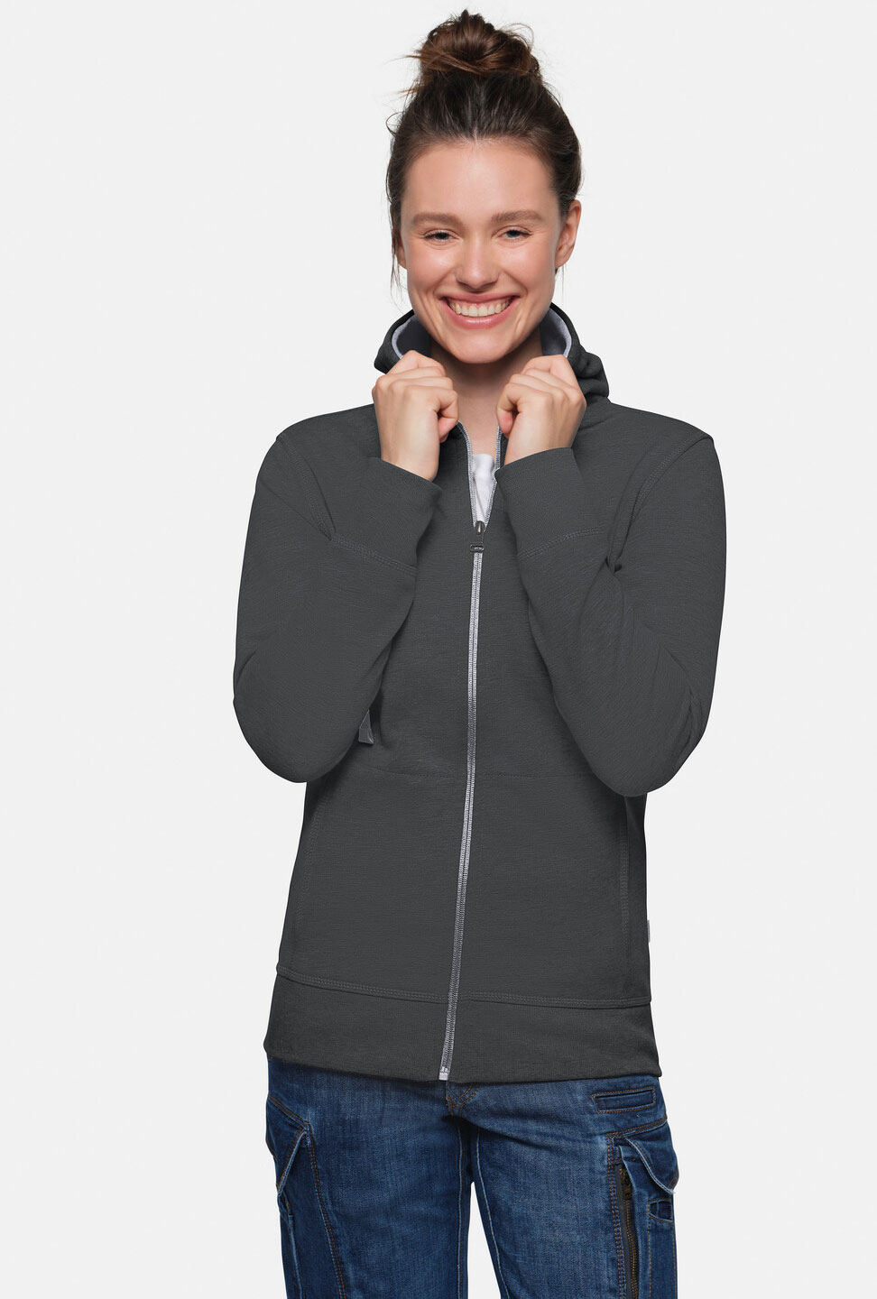 Hakro Damen Kapuzenjacke Bonded 0255