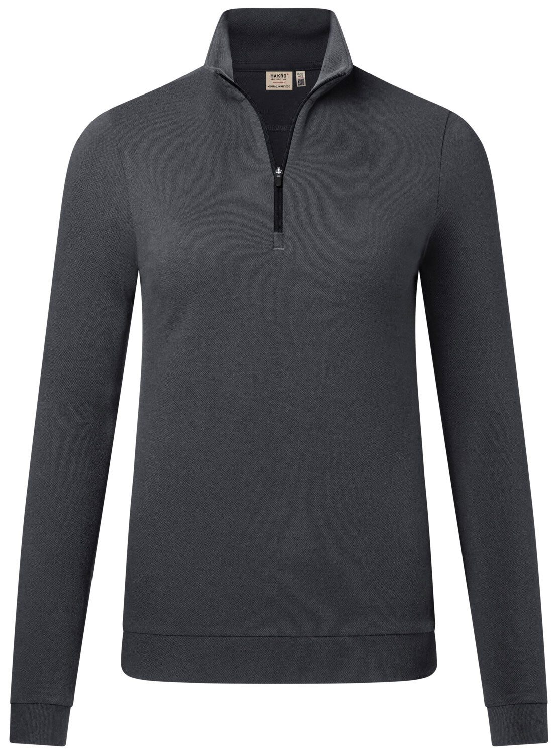 HAKRO Damen Zip-Longsleeve Piqué MIKRALINAR® ECO 335