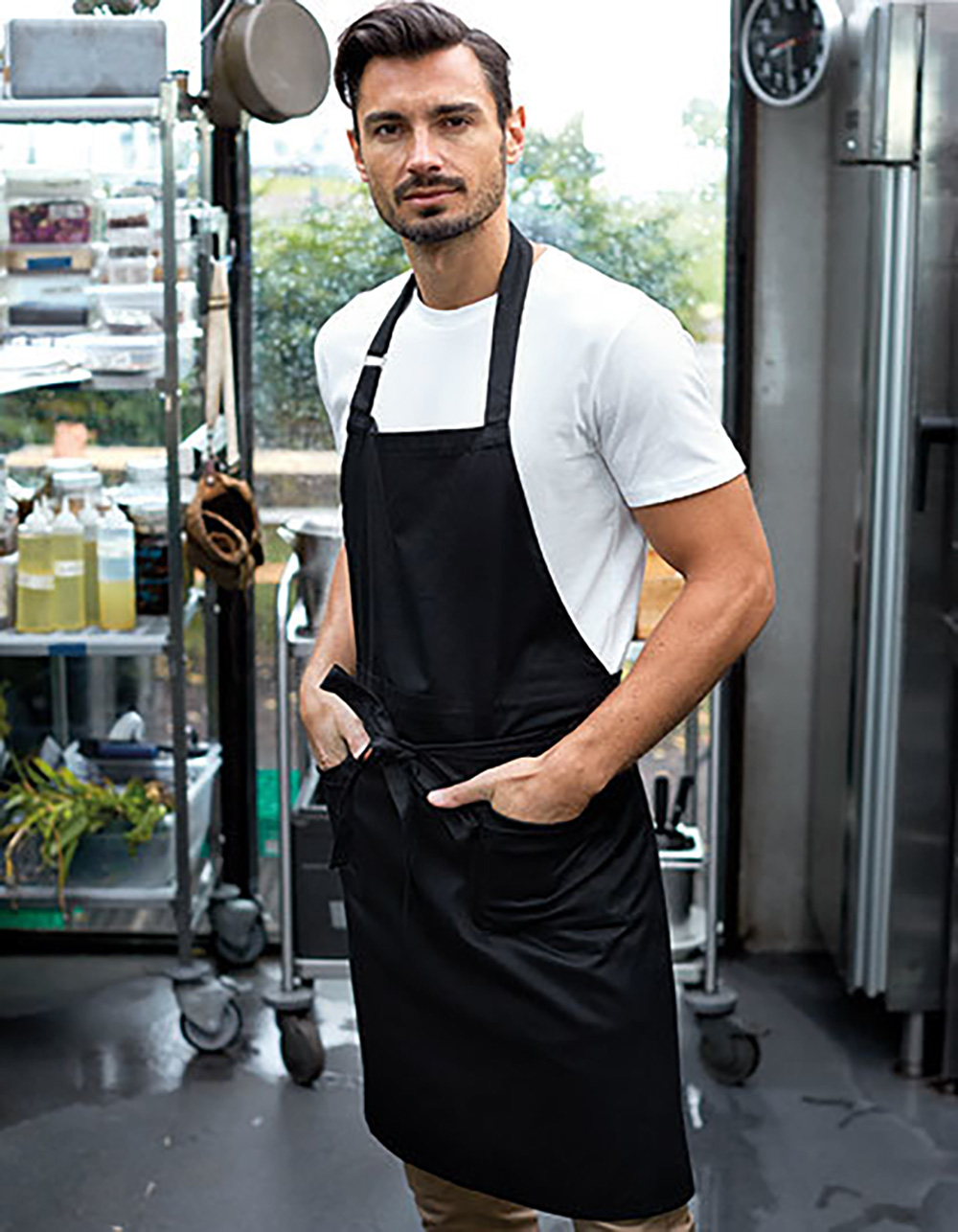 Kellner Twill Latzschürze Neutral 92020