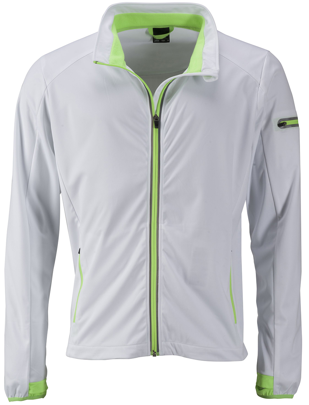 white / bright green