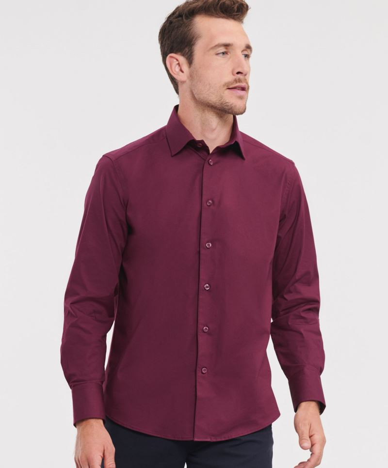 Russell 946M Stretch Hemd langarm figurbetont