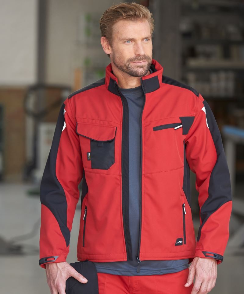 Workwear Sommer Softshell Jacke James&Nicholson JN844