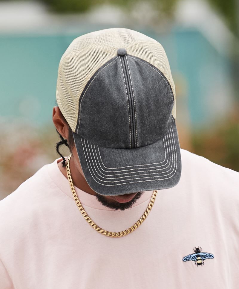 6 Panel Vintage Trucker Kappe Beechfield B672