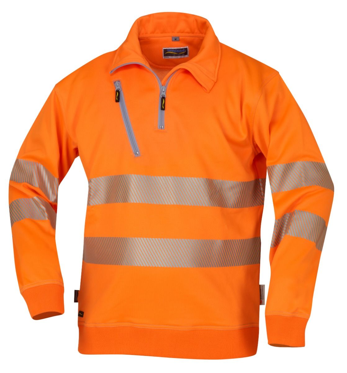 Herren Zip-Sweatshirt EN ISO 20471 Kl. 2 Wikland 1341