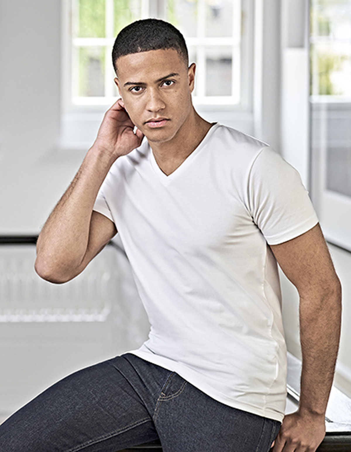 Stretch V-Neck Tee Jays  TJ401