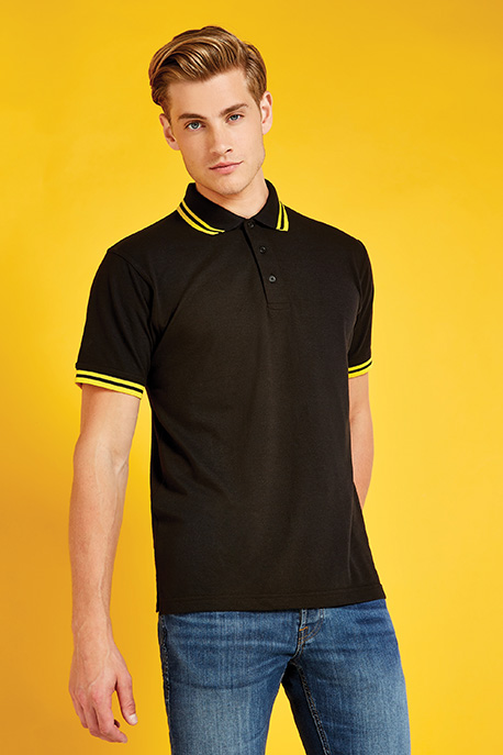 Classic Fit Tipped Collar Polo Kustom Kit K409