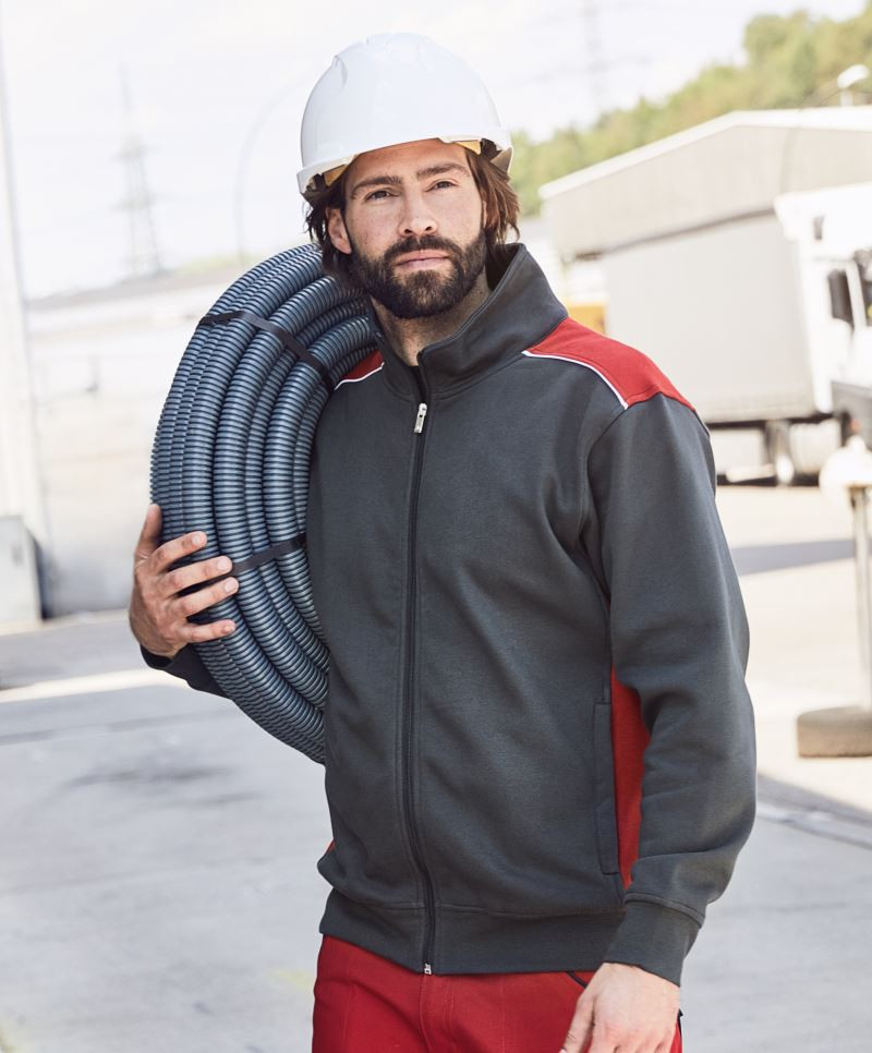 Men's Workwear Sweat Jacket Color James&Nicholson JN870