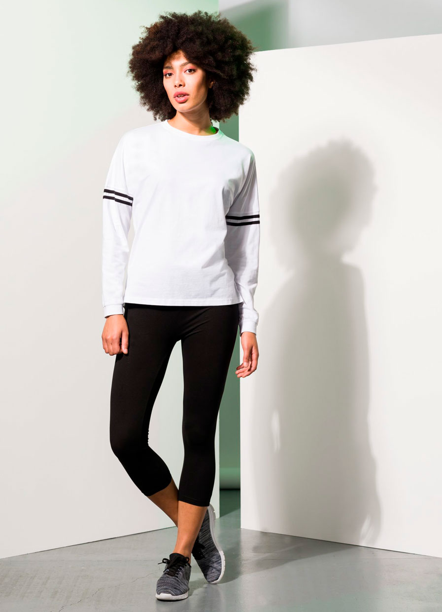 Unisex Drop Shoulder Slogan Top Skinnifit SF514