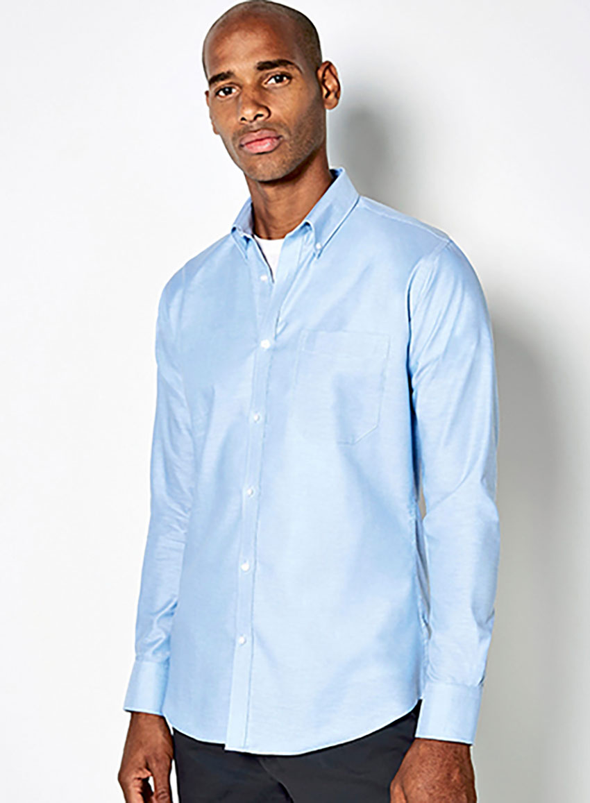 Slim Fit Workwear Oxford Shirt Long Sleeve Kustom Kit K184