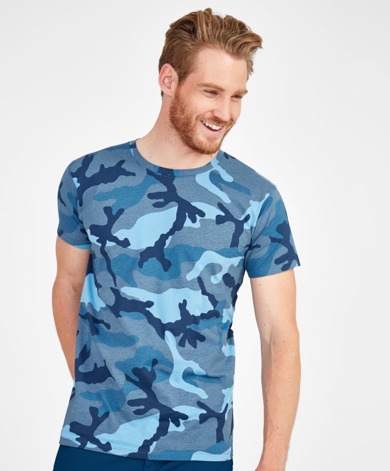 Mens Camo T-Shirt Sol's 1188