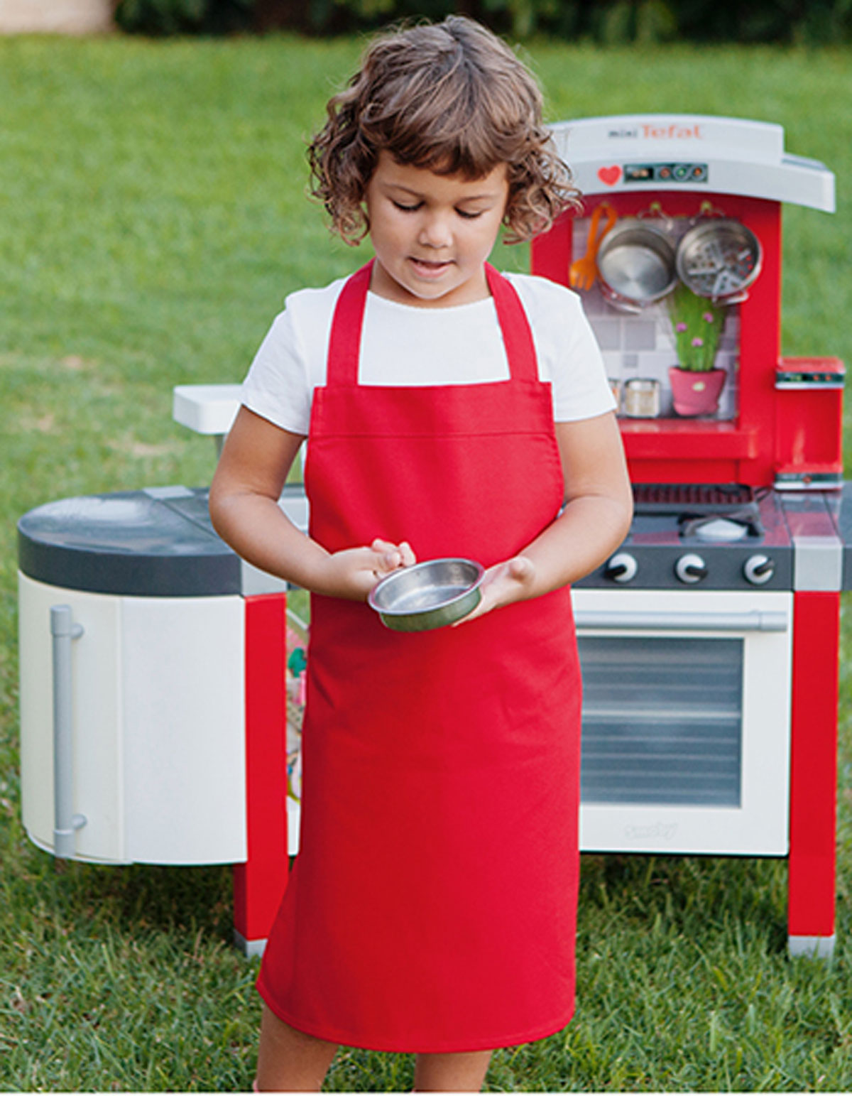 Kids´ Cotton Barbecue Apron Link Kitchen Wear X1009