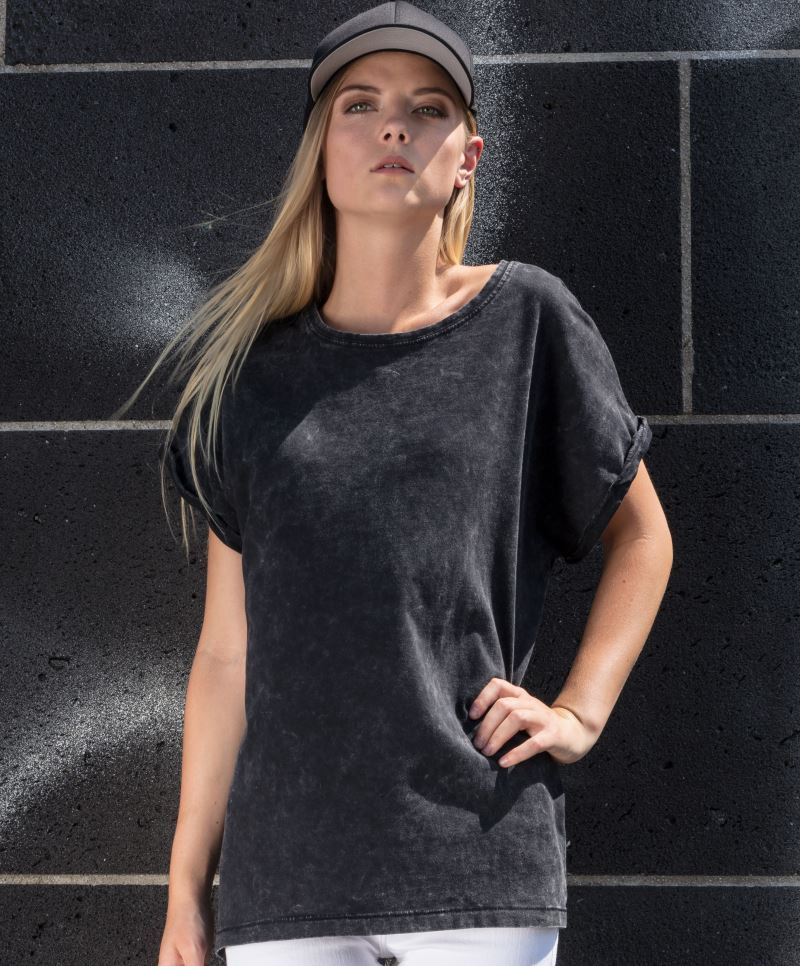 Build your Brand BY053 Damen T-Shirt "Acid Wash"