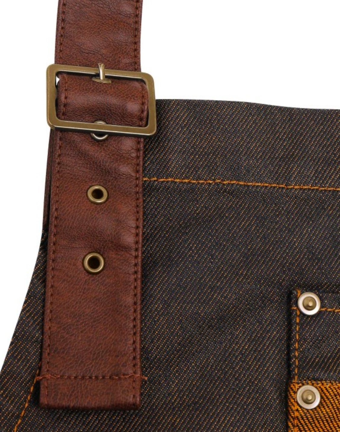 Detailansicht black / tan denim