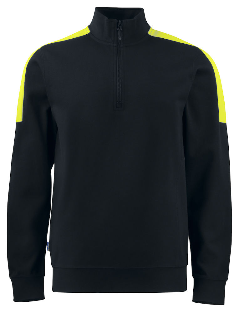 ProJob 2128 Sweatshirt Half Zip mit Kontraststreifen