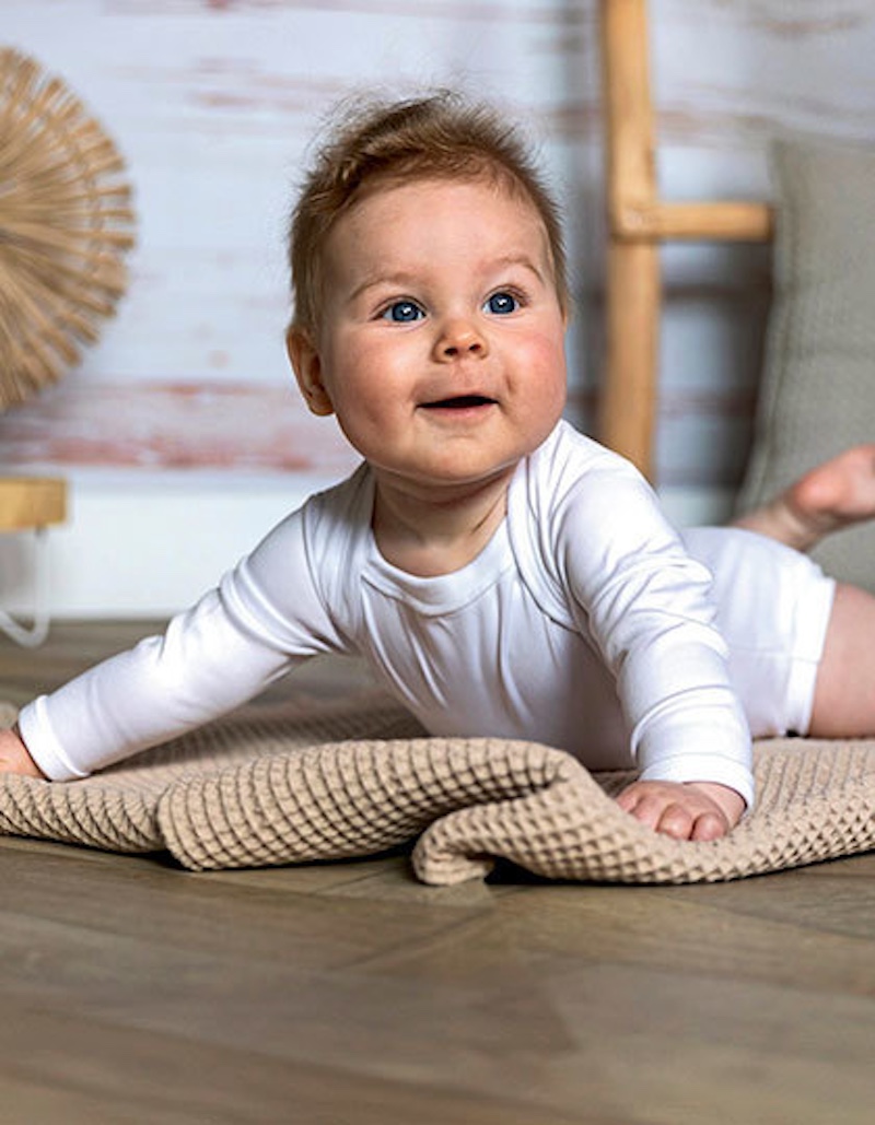 Long Sleeve Baby Bodysuit Polyester X805