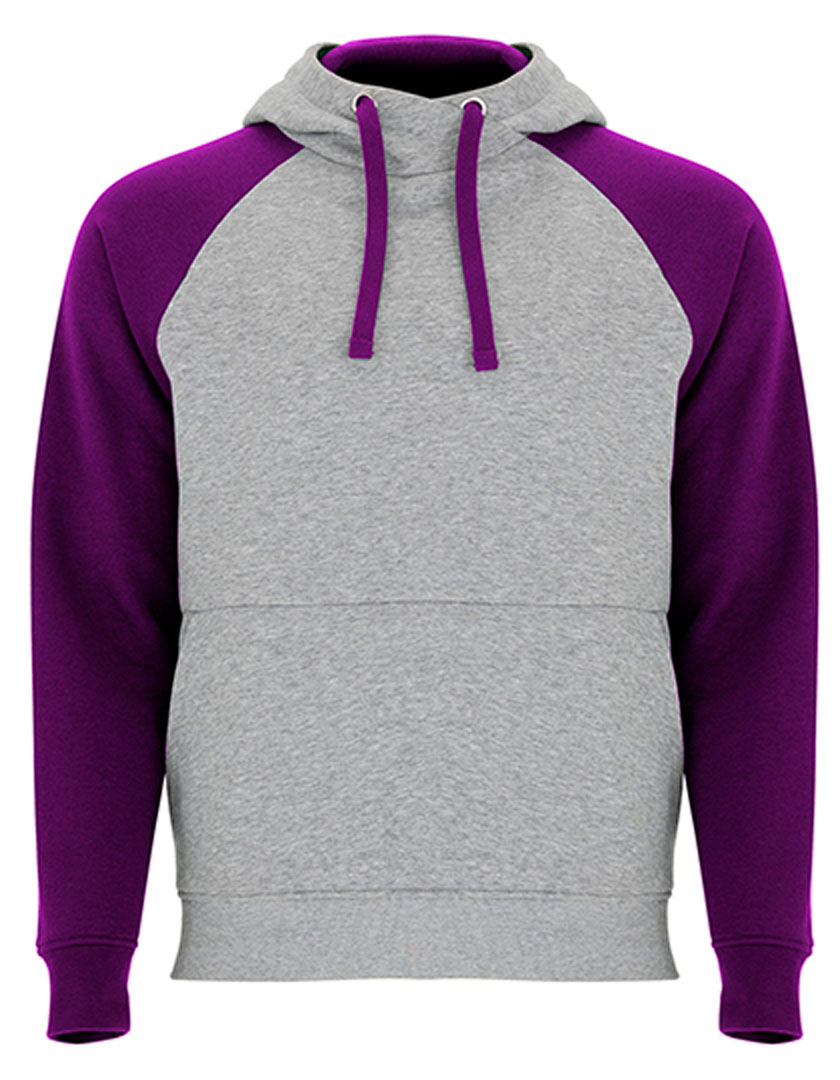 heather grey/ purple
