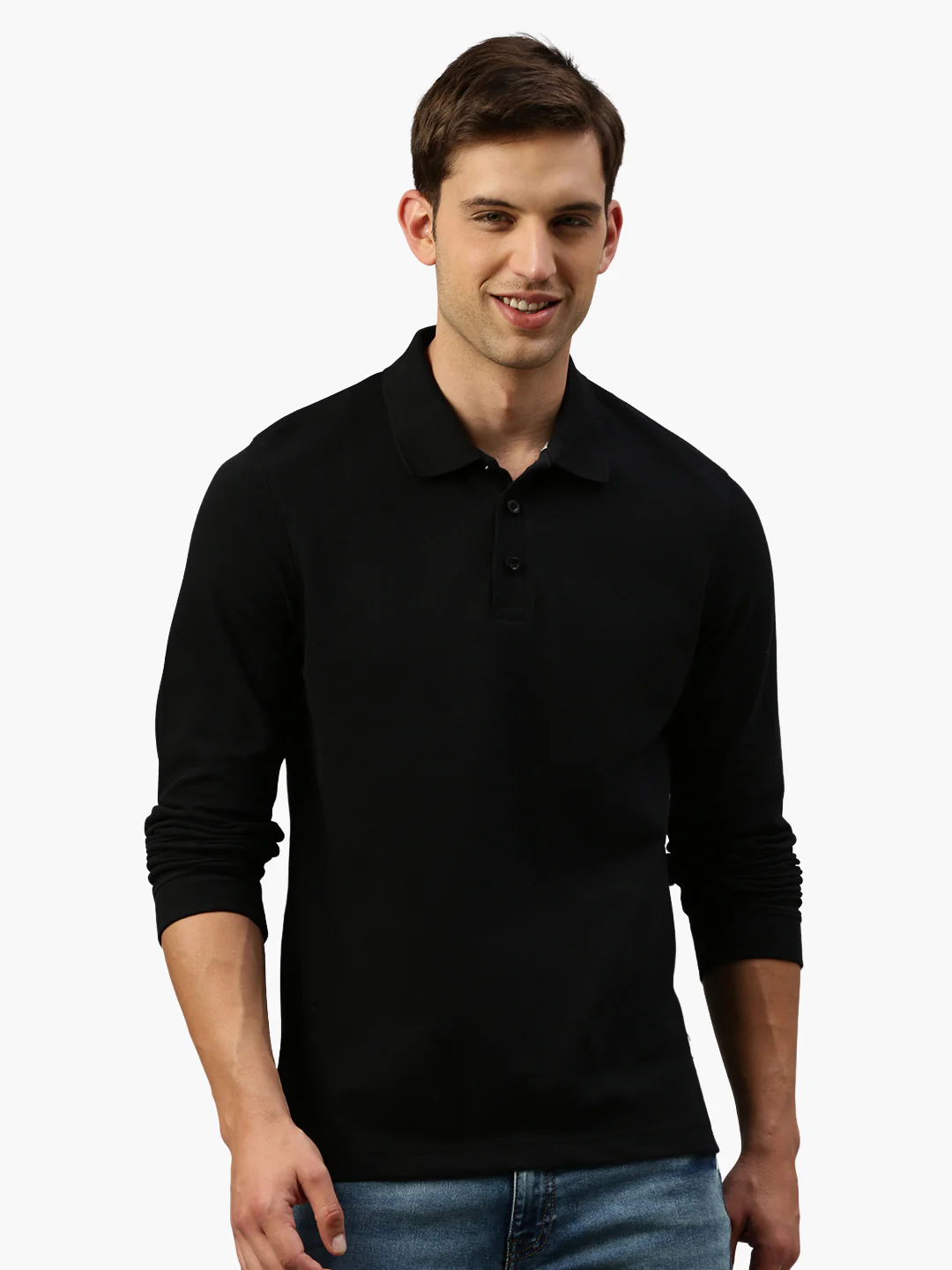 Ralph 4907 Langarm Baumwoll Piqué Poloshirt Switcher