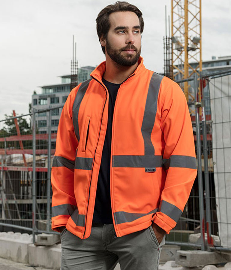 Hi-Vis Safety Softshell Jacket Turku Korntex KXSSHJ