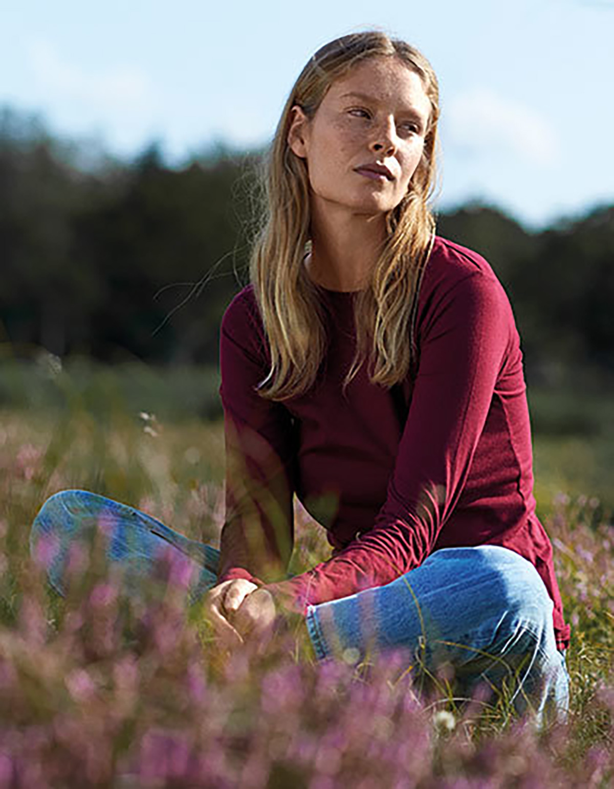 Ladies Long Sleeve T-Shirt Neutral 81050