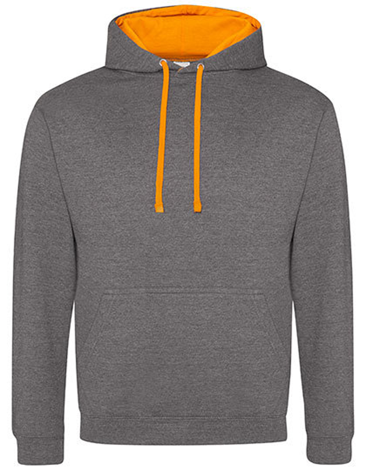 charcoal heather/ orange