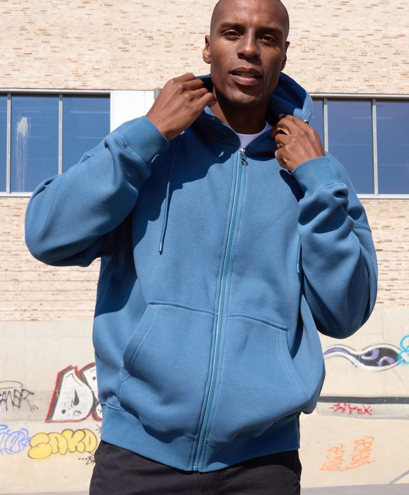 Oversize Bio Kapuzen Sweatjacke James&Nicholson JN8043