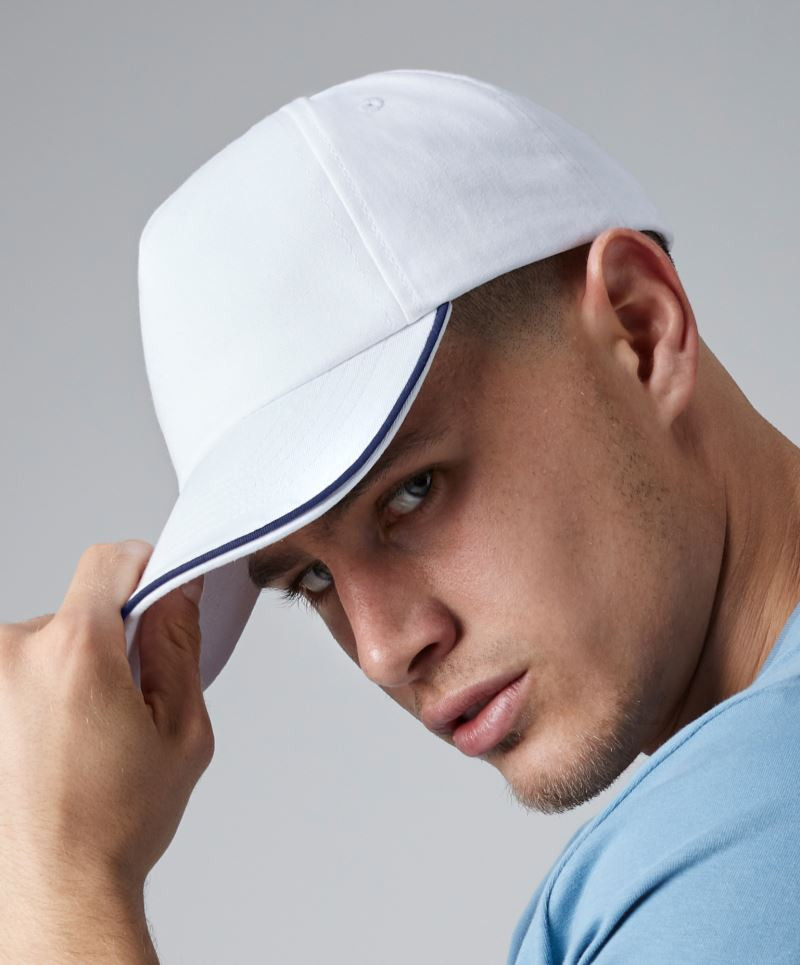 Authentic 5 Panel Cap Piped Peak  Beechfield B25C