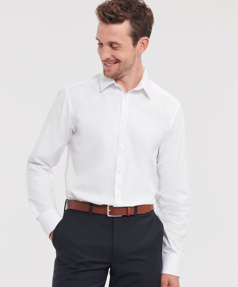 Russell Herringbone Hemd langarm 962M