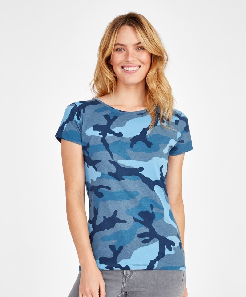 Women`s Camo T-Shirt Sol's 1187