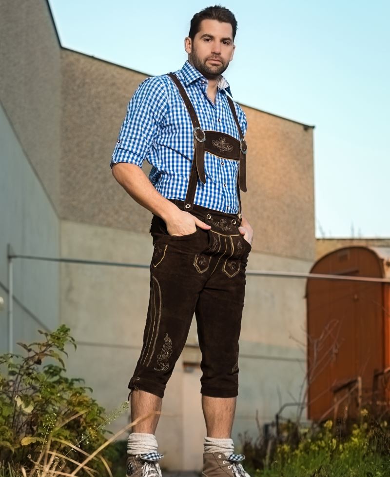 Leather Trousers long / men 3001