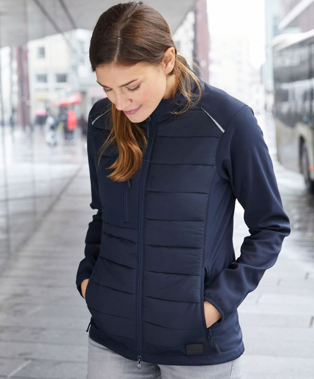 Ladies' Hybrid Jacket James&Nicholson JN1819