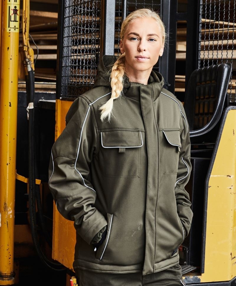 Workwear Softshell Padded Jacket -Solid- James&Nicholson JN886