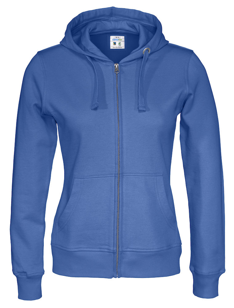 Cottover 141009 Full Zip Hood Lady 100% Organic Baumwolle