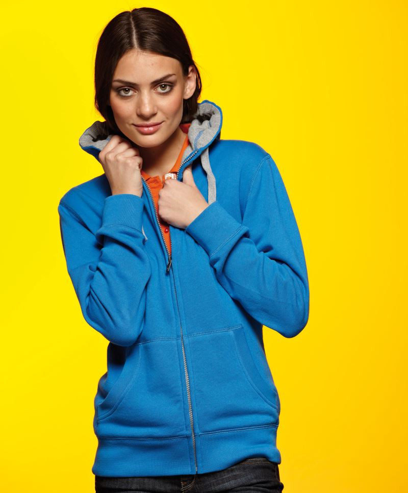 Ladies' Lifestyle Zip-Hoody JN962