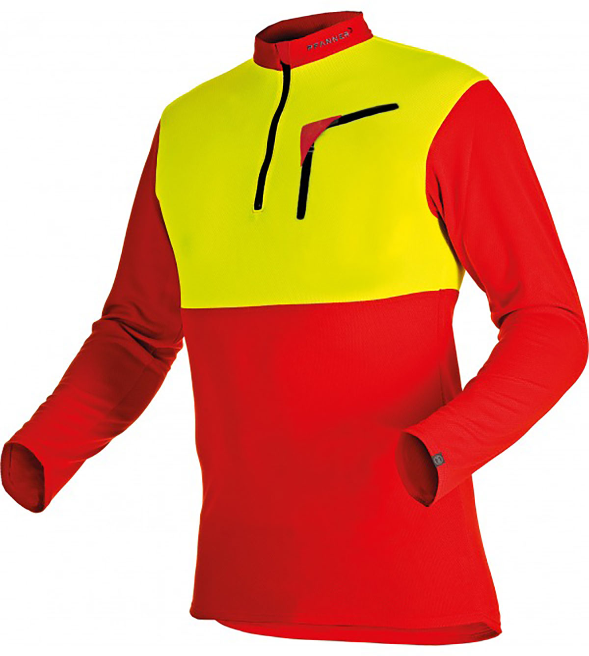 Zip-Neck Funktions-Shirt mit Reissverschluss langarm Pfanner 104060