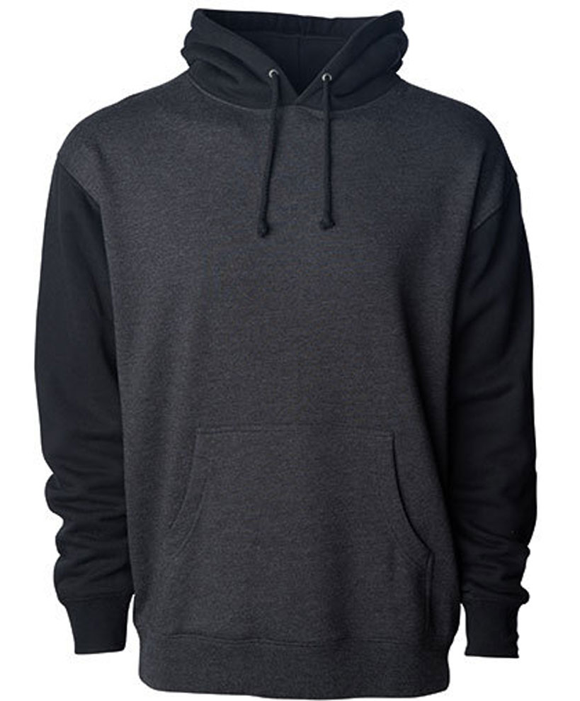 charcoal heather/ black