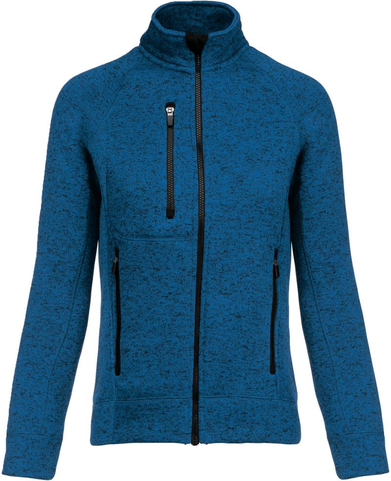 Damen Melange Strickfleece Jacke Kariban K9107