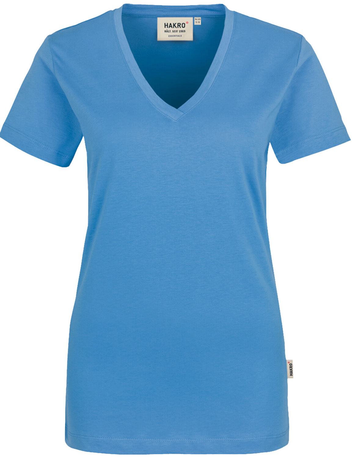 Hakro Damen V-Shirt Classic 0126 malibu blue