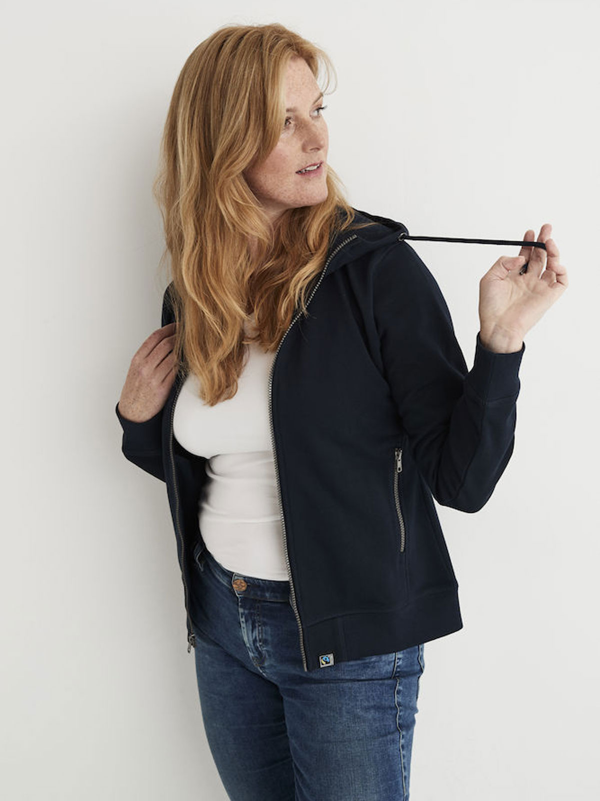 French Terry FZ Hood Lady Cottover 141509