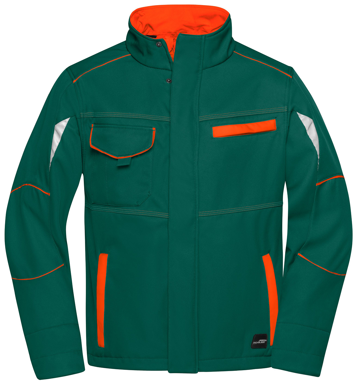 dark green / orange