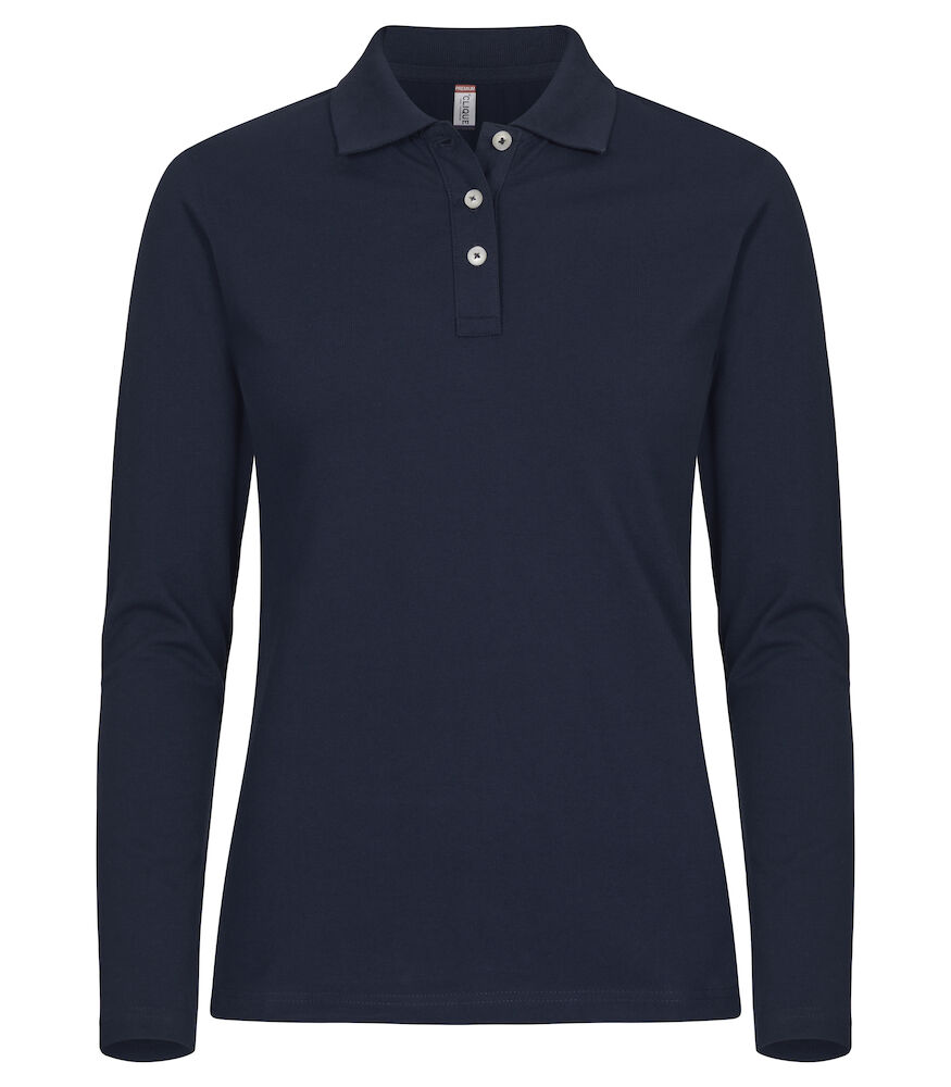 CLIQUE Stretch Premium Polo L/S Women 028263