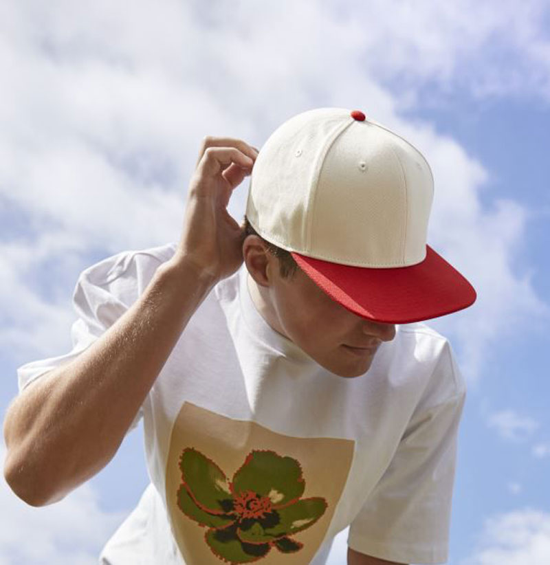 Contrast Flat Peak 6 Panel Cap Beechfield B662